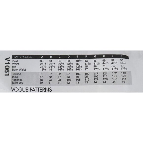 Vogue Sewing Pattern 1061 Tunic & Pants Sandra Betzina UNCUT All Sizes - Picture 3 of 4